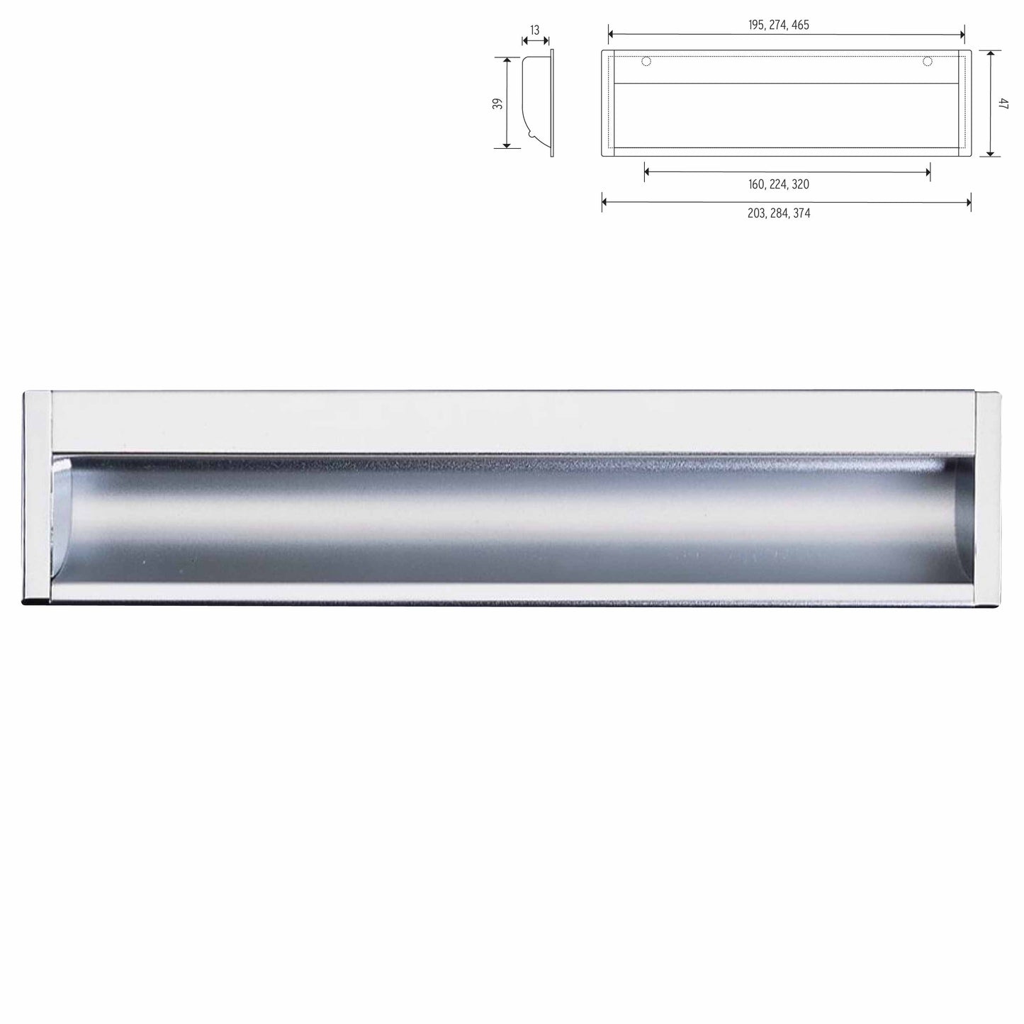 Stilvolle Inset Handle