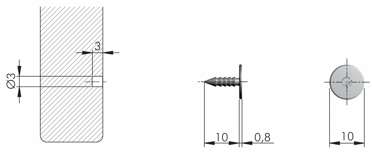 Have Rond Plate Pin K Push Round Plate Pin – Elite Hardware