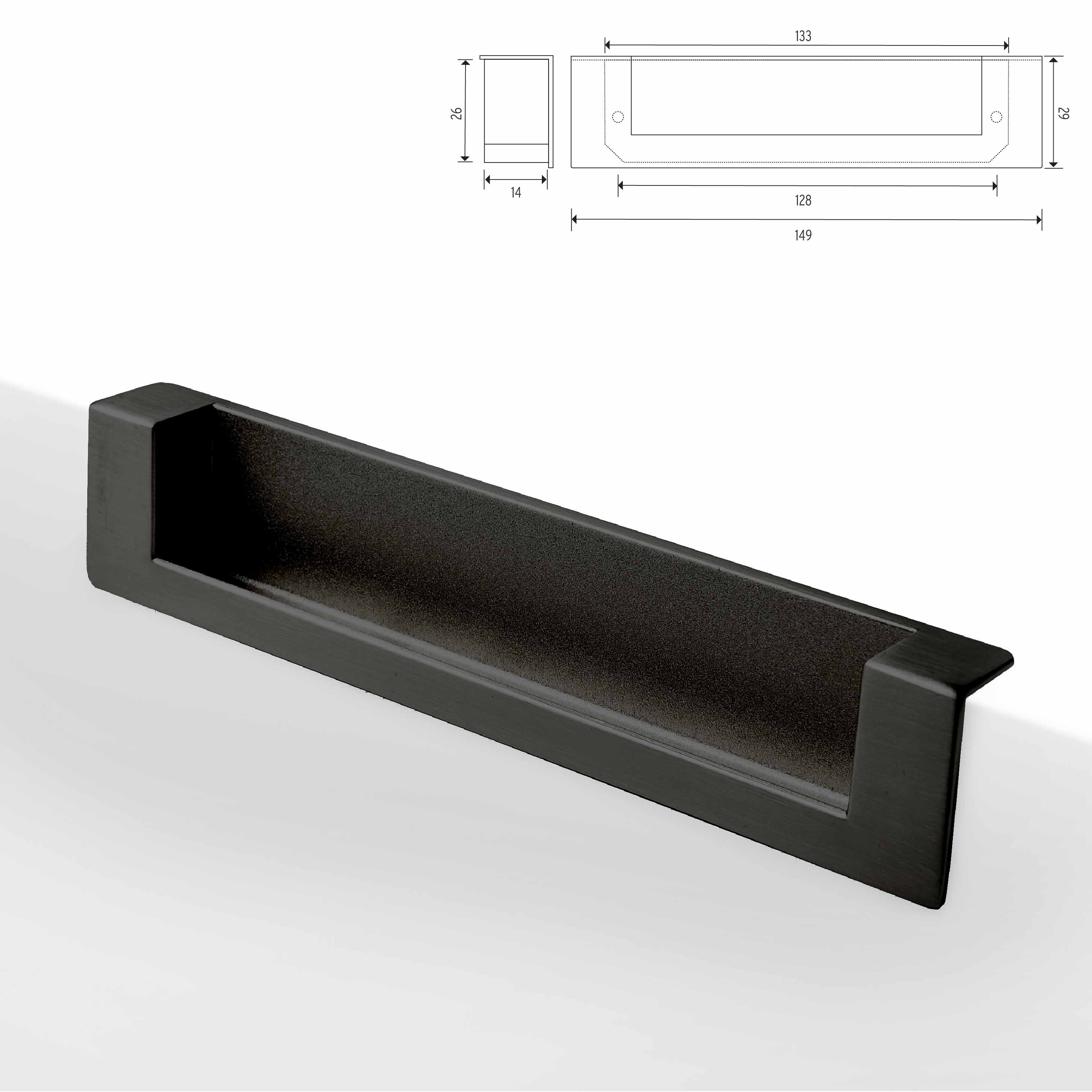 Range With Inset Handle Oriane Inset Handle – Elite Hardware